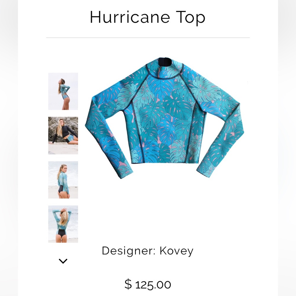 Kovey Neoprene Reversible Crop Top